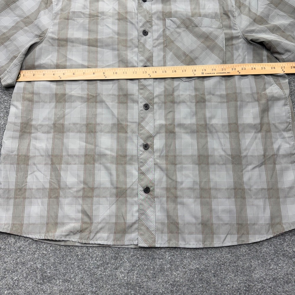 Alaskan Hardgear Duluth Trading Co Mens 2XL Plaid Short Sleeve Button Down Shirt - Picture 8 of 9
